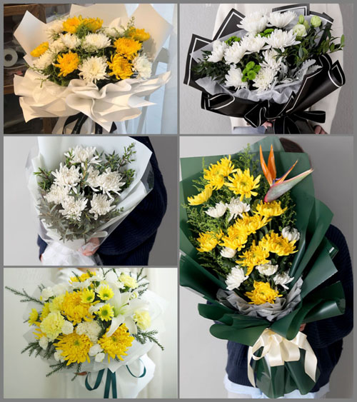 四川成都崇州市三江镇仁和村白事花束代送
